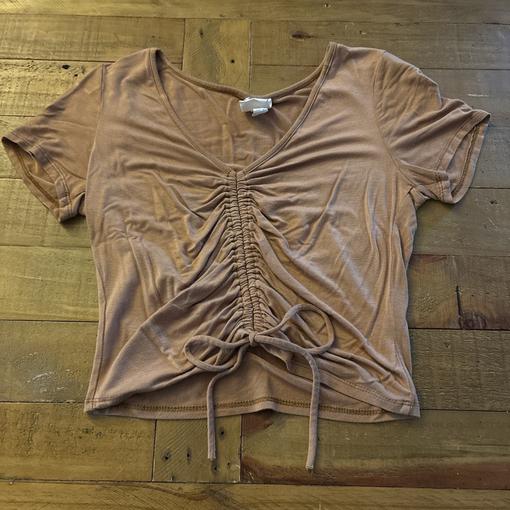 Tan Crop Top